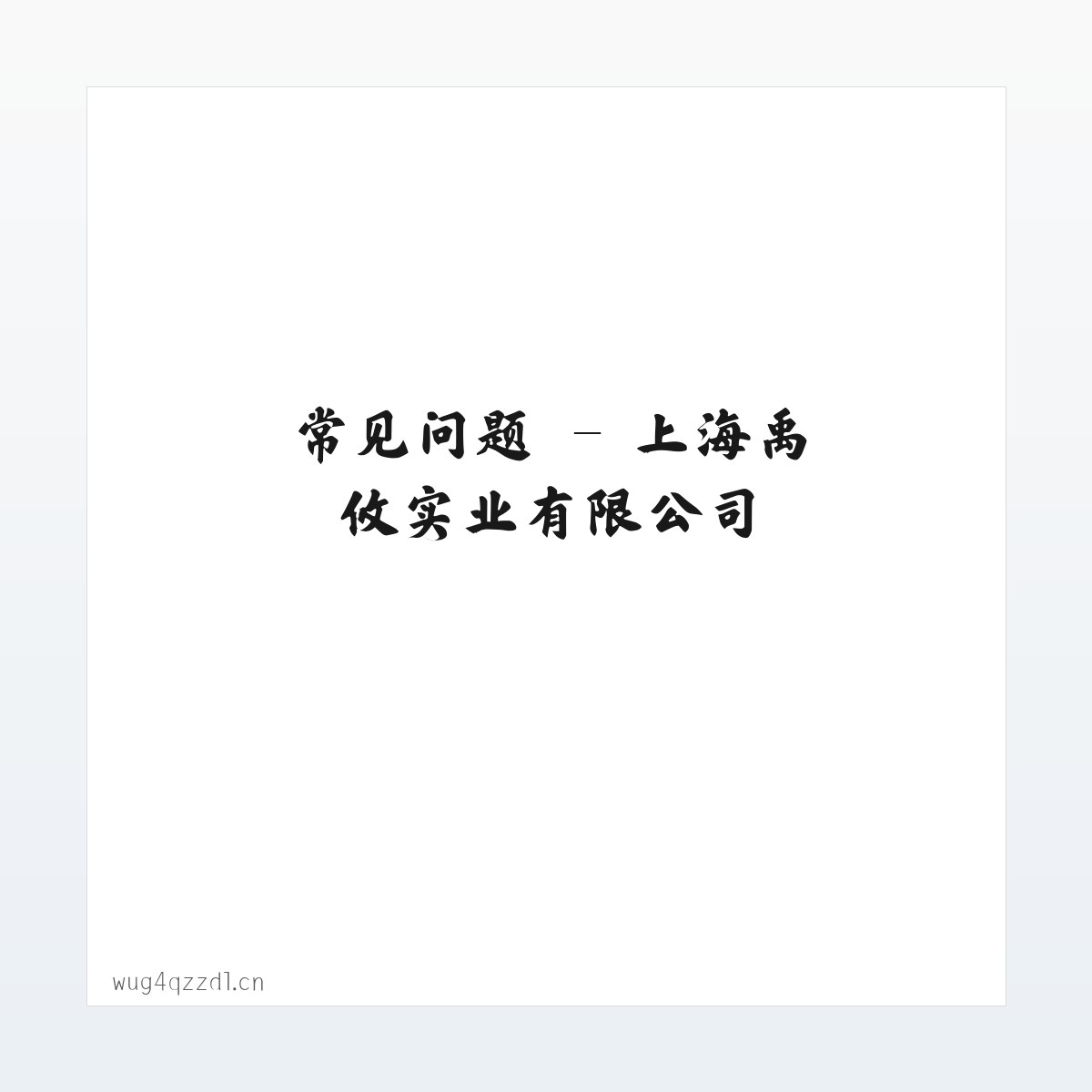技术参数 - 上海禹攸实业有限公司 方图